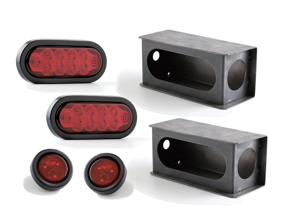 6\'Oval Light Stop/Turn/Tail - Red
