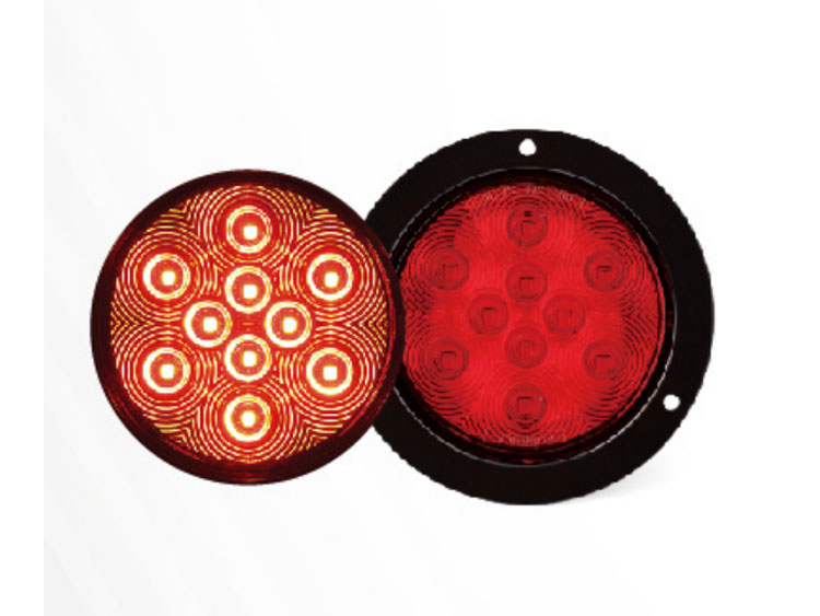 4”LED Trailer Light- Red/Red Surface Mount